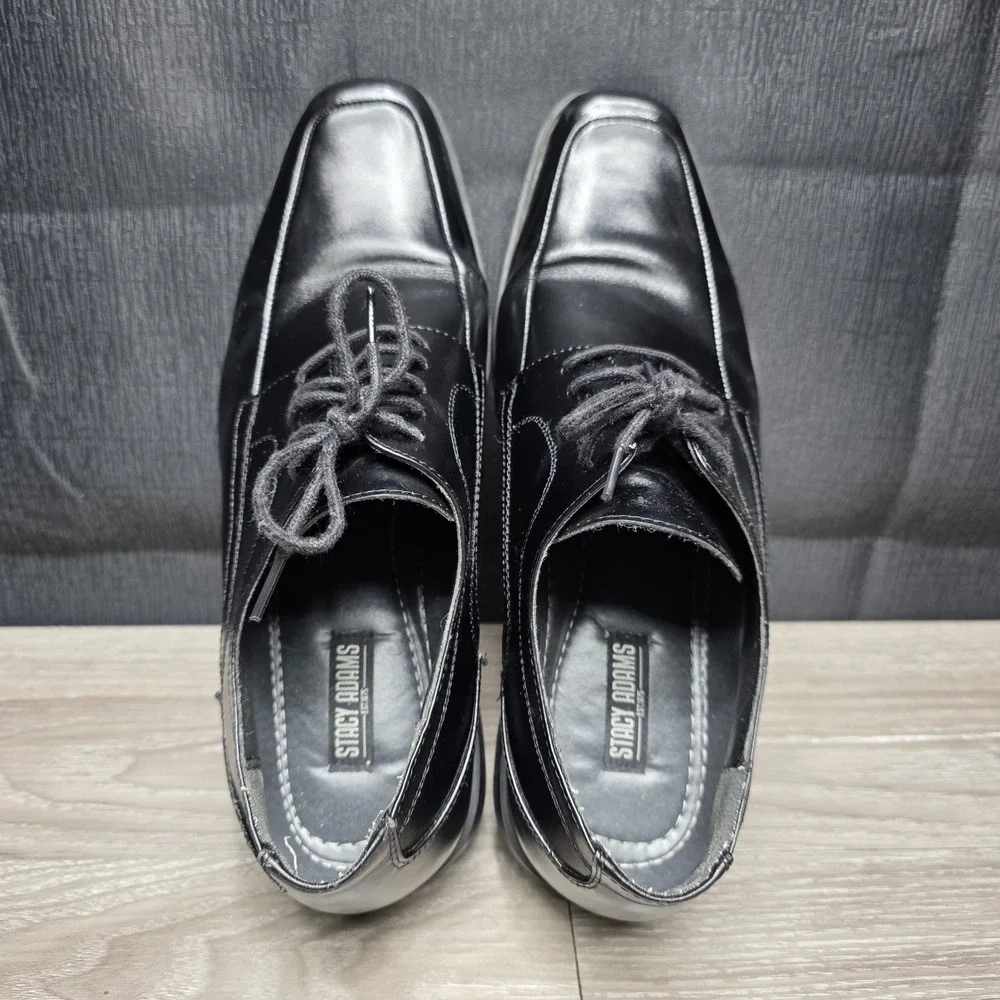 Stacy Adams CALHOUN Men's‎ Black 20117-001 Lace Up Casual Dress Shoes Size 9.5M
